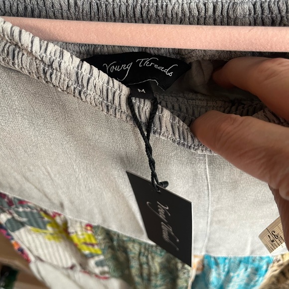 Bohemian Patchwork Wide Leg Pants - Picture 4 of 9